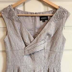 Adrianna Papell Pearl Shoulder Cocktail Dress